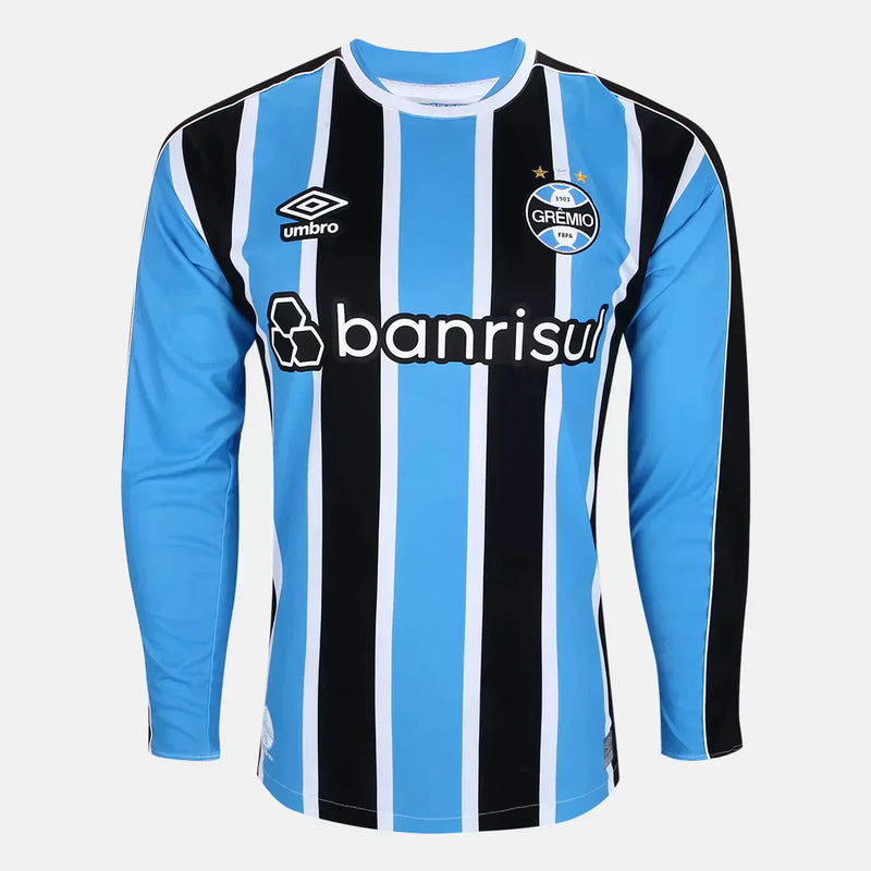 Camisa Masculina Manga Longa Grêmio I 2023/24 - Torcedor