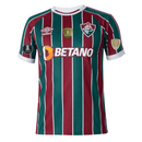 Camisa Masculina Fluminense I 2023/24 - Torcedor + Patchs Campeão Libertadores 2023